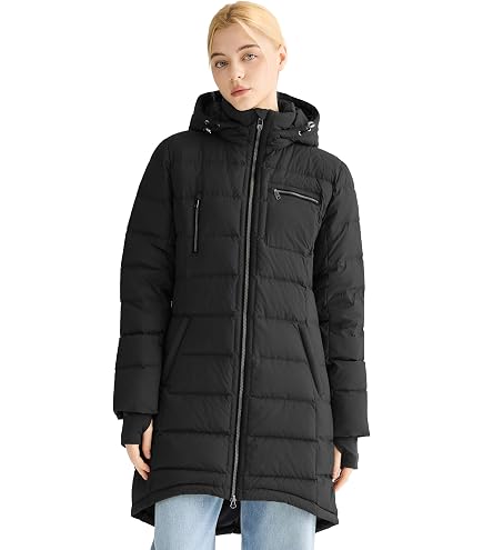 Orolay Women's Oversized Quilted Down Jacket Lightweight Puffer